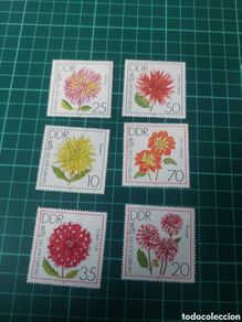Sellos: 1979 alemania ddr flora yvert 2100/5 serie completa nuevos flores naturaleza